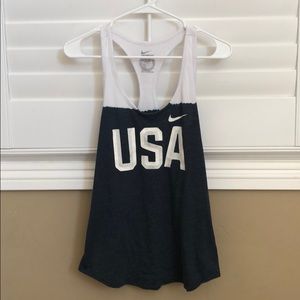 Nike racer back tank top